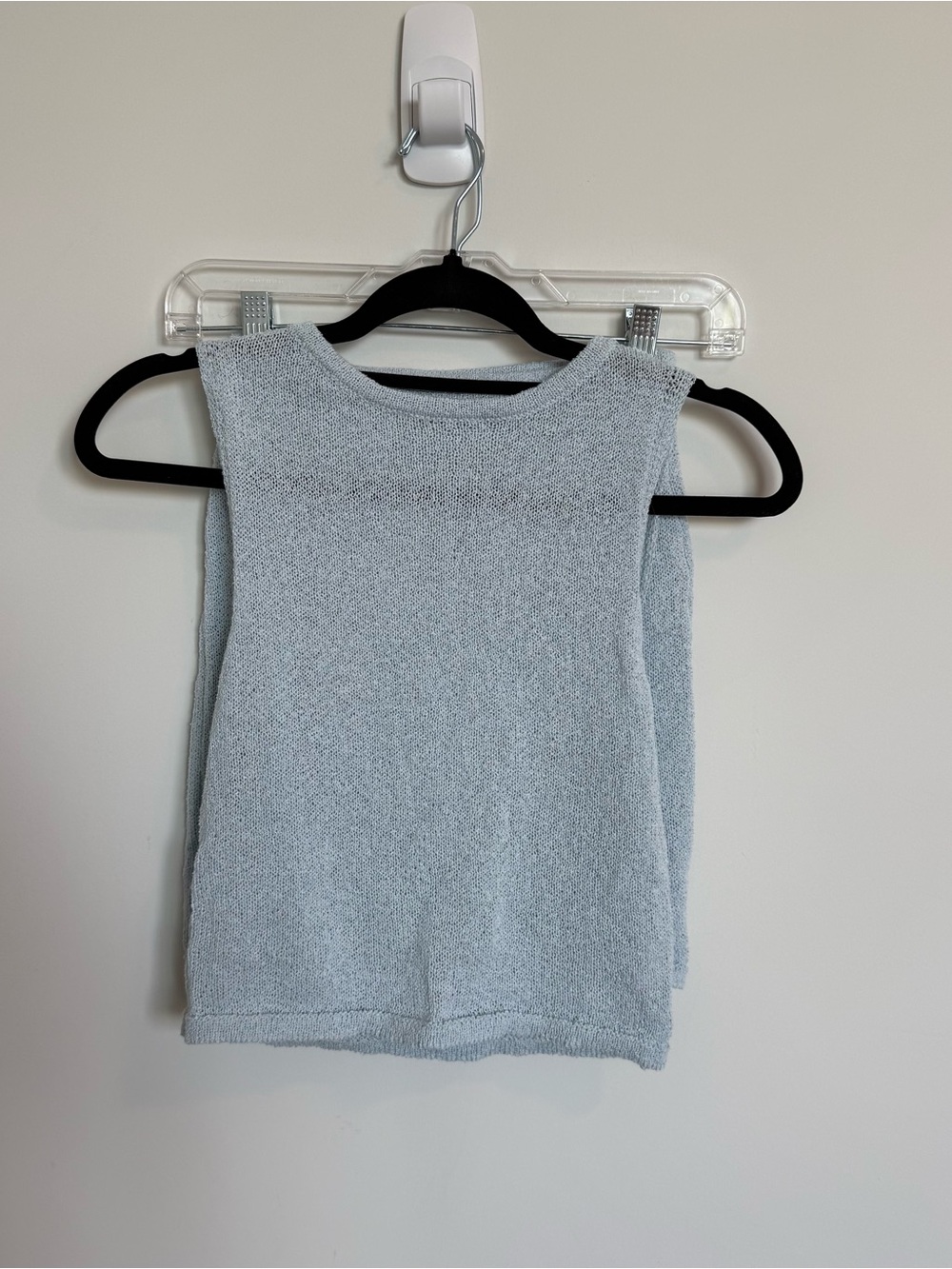 Women’s Sleeveless Knit Set Top/Skirt - Light Blue
